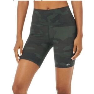 ALO Yoga Camo Green Women's Shorts